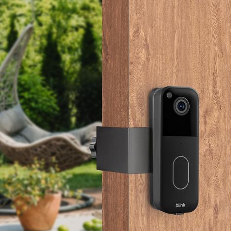 Support de sonnette, support de montage adhésif pour sonnette vidéo Blink, support de porte sans perçage, accessoires pour système de sécurité domestique Blink, sonnette non incluse (1/5)