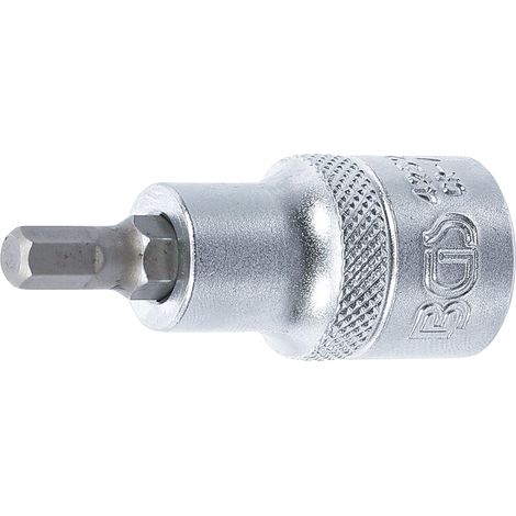 BGS Bit-Einsatz Antrieb Innenvierkant 12,5 mm (1/2") Innensechskant 6 mm - 4252 (1/2)