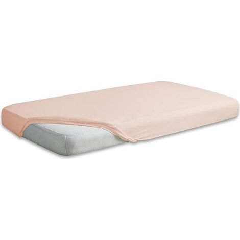 Lenzuolo con angoli in jersey di alta qualità 130x190, 140x200x20, beige15, opaco