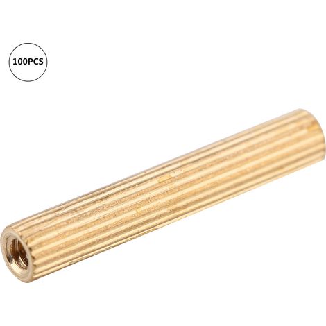 100 entretoises femelles en laiton M2 pour circuit imprimé (M218) (1/5)