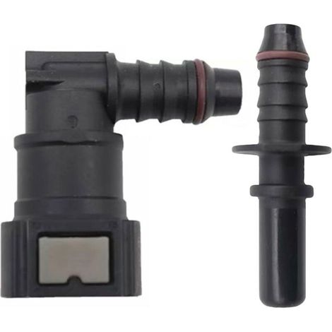 2pcs Raccord durite Essence, Connecteur de Tuyau de Carburant Coude Femelle,9.89 Tuyau de Ligne de Carburant Raccord Rapide id8 Raccord Rapide Traversant Raccord de Voiture (1/5)
