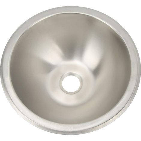 Évier Cuisine pour VR, 10 Pouces en Acier Inoxydable Rond Evier de Cuisine à cuve Unique avec vidange pour Camping-Car, Yacht, Bateau, Marine, Petit Évier Remplacement pour Lavage (1/5)