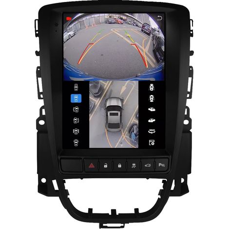 Radio de voiture, écran tactile, contrôle vocal, compatible avec Opel Astra J 2009-2015 Buick Verano 2009-2015, QS8 avec caméra 360 (1/2)