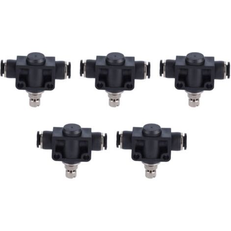 ALLIANDIS5 pièces Soupape de Gaz Pneumatique Résistante à la Compression en PVC Accessoires de Raccordement 6mm (1/3)