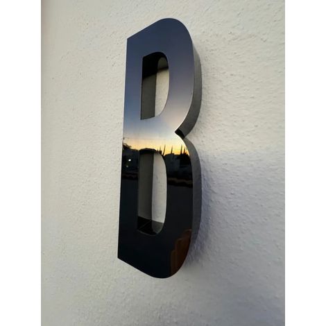 Numéro résidentiel, Acier inoxydable Monaco 20 cm 3d A (1/5)