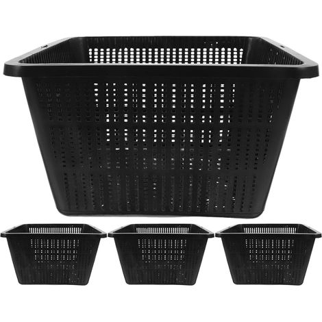 4 Stück Hydroponik Netzbecher 9 x 9 Zoll quadratische Netz