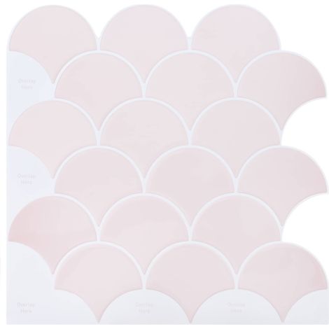 Baldosa de Escama de Pescado 10 pcs Rosa claro 30 x 30 cm vidaXL
