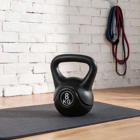 Kettlebell negro en plástico Arena 22 x 17 x 24 cm (1/5)