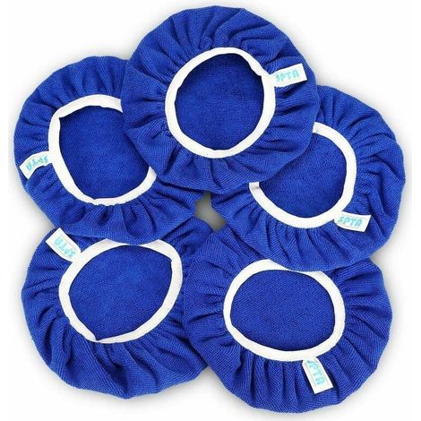 5 pièces(225-250mm) Bonnets de Polissage en Microfibre,Car Polisseuse Pad Bonnet Buffing Pad de Bonnets de Polissage Polissage polir Bonnets électrique pour Polisseuse-lustreuse Orbitale (1/5)