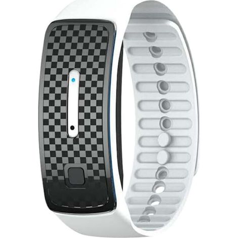 Bracelet anti-moustiques à ultrasons étanche, bracelet anti-piqûres de moustiques rechargeable pour les sports de plein air (blanc) (1/5)