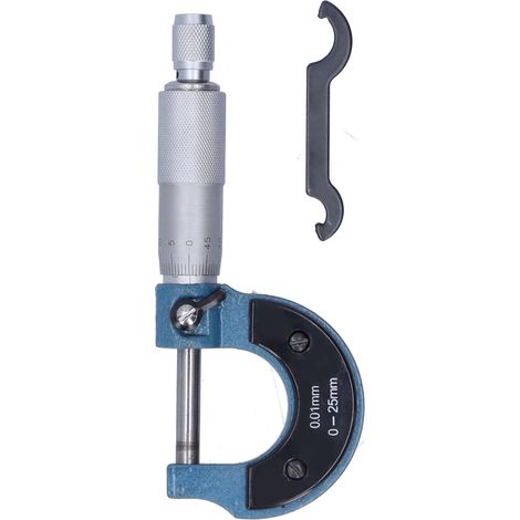 Micromètre d'extérieur 0-25mm, palmer à filetage, jauge de mesure de précision, pied à coulisse micrométrique, outil de contrôle métrique. (1/5)