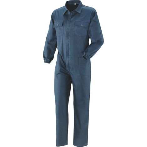 TUTA CON CERNIERA 100% COTONE Col. Blu  Tg. 48