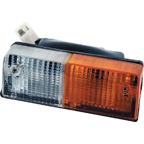 Luce di direzione e posizione alogena anteriore rettangolare 12V ambra/trasparente 168x90 mm spina Deutsch Cobo COBO 03158000