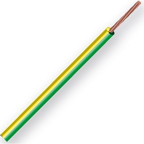 Elektrischer Draht Ho7vu 1,5 Grün/Gelb Kurz 100m Ref 3001015050