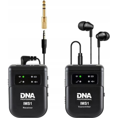 Sistema de transmisión de audio inalámbrico DNA IMS1 de 2,4 GHz, transmisor mono/estéreo (1/5)