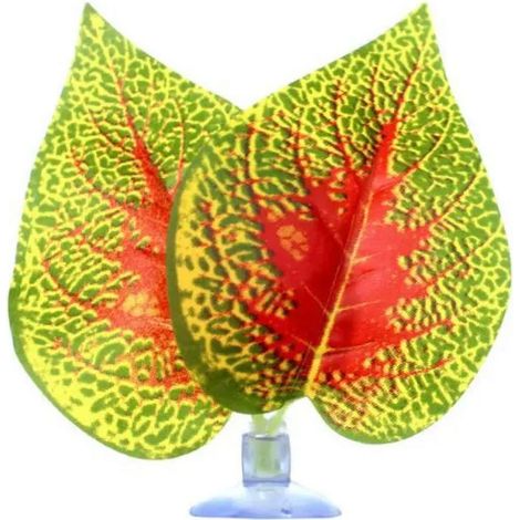Plante Aquatique Artificielle - Feuille Pour Aquarium - Décoration Pour Poissons Betta - Repos Cache Jeu - 1 Pièce (1/5)