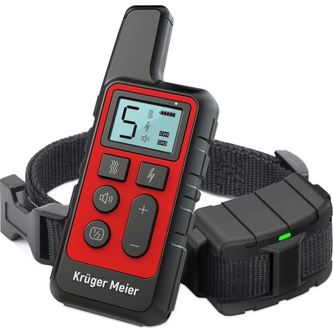 Collier de dressage pour chien avec télécommande, réglage de la puissance et portée de dressage. (1/5)