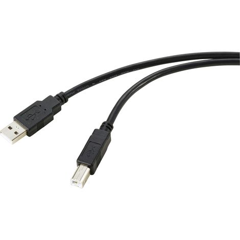 Renkforce USB-Kabel USB 2.0 USB-A Stecker, USB-B Stecker 15.00 m Schwarz Aktiv mit Signalverstärkun (1/4)
