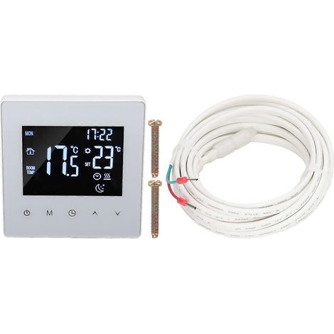 Intelligenter Thermostat mit Touchscreen, 16-A-LCD-Display, intelligenter Temperaturregler, AC 90–240 V