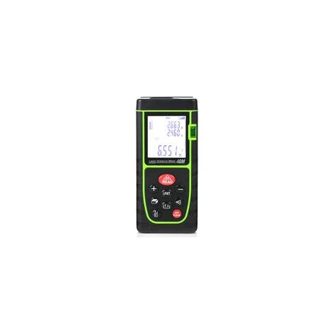 Télémètre laser portable 40 m – Précision ± 3 mm – Plage de température 0-40 ℃ – Étanchéité IP54 – Mesure continue et Pythagore (1/5)