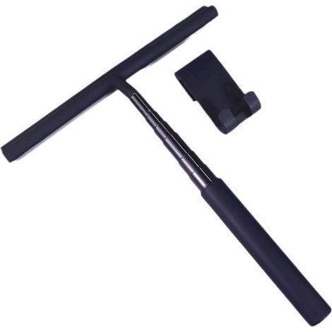 Raclette de douche, raclette de sol avec manche télescopique, raclette de douche multifonctionnelle, raclette de sol efficace avec crochets pour la maison (1/5)