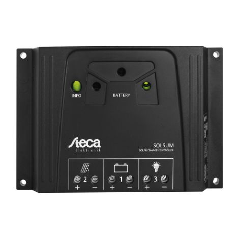 STECA SOLSUM 0808 RÉGULATEUR DE CHARGE SOLAIRE 12 V, 24 V 8 A 764195