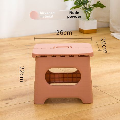 Tabouret pliant en plastique, tabouret pliant portable pour la maison, tabouret Mazar, petit banc portable d'extérieur, vente en gros de tabourets Mazar (poudre nue, trompette) (1/5)