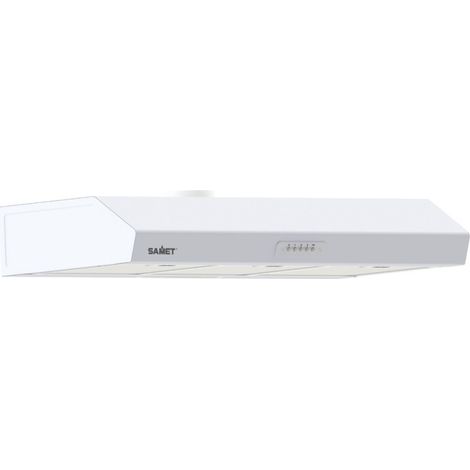 Campana extractora bajo encimera de 90cm con 3 niveles de potencia color blanco - Tornado Samet
