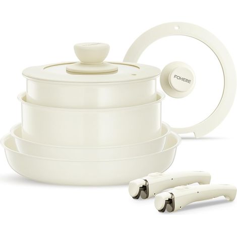 8-Piece Ceramic Induction Frying Pans and Saucepans Set Non-Stick (1/5)
