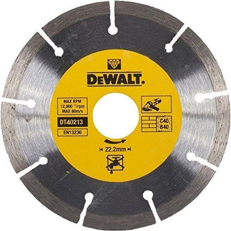 LAME DIAMANTÉE DEWALT 350x25,4mm SEGMENTÉE (1/3)