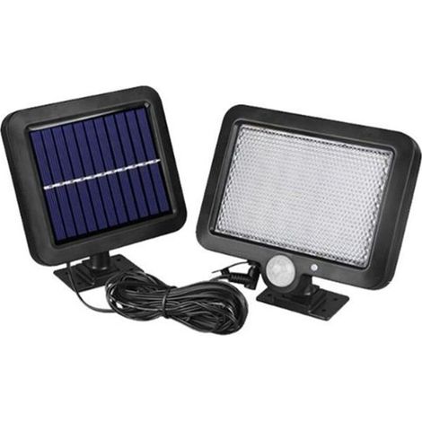Generisches Solarlicht für den Außenbereich, Solarbeleuchtung für den Außenbereich, IP65, wasserdicht, kabellos, Wandleuchte für Garten, Garage, Hof, Treppe, Terrasse, Farbe: 56 LEDs