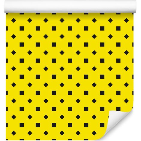 Papier peint à pois jaunes, un détail net pour le salon et la chambre 50x1000 cm (1/5)