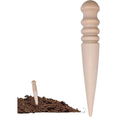 2-teiliges Pflanzwerkzeug – Pflanzlöffel, Miniatur-Pflanzlöffel, Gartenwerkzeug, griffiger Holz-Pflanzlöffel zum Pflanzen von Blumenzwiebeln und Umpflanzen (1/5)