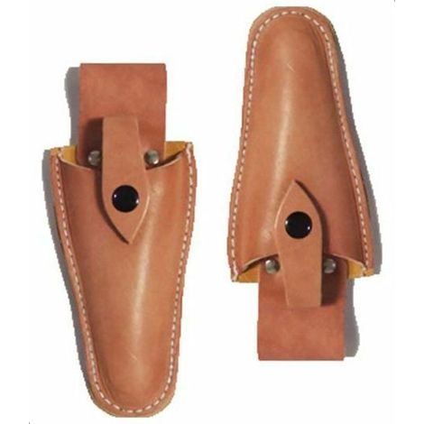 Housse de sécateur en cuir 2pcs étui de sécateur de jardin en cuir pur YYV (1/5)