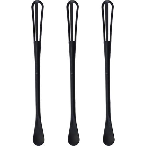 Fouet à œufs manuel simple 2 en 1, 3 pièces, en plastique PP, idéal pour cuisiner, mélanger, battre les œufs et remuer. (1/5)