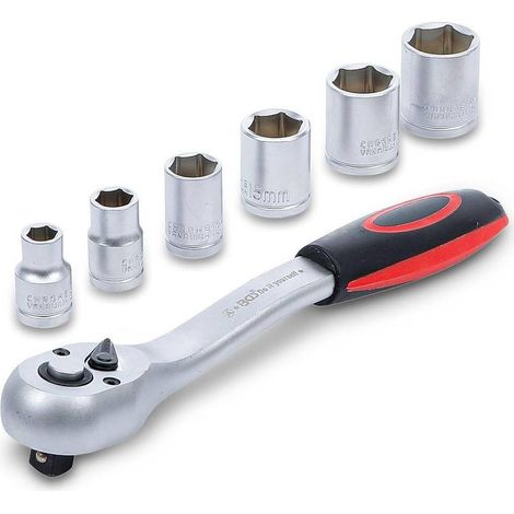 Coffret de Douilles 7 pcs 8-19 mm 3/8 - Acier Résistant - Précision et Polyvalence, Pro - D-Work