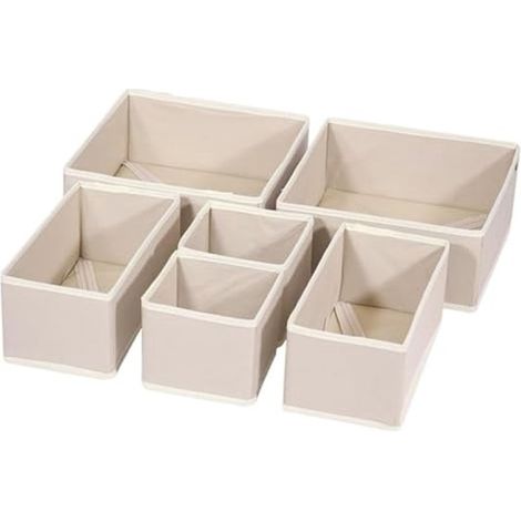 Separadores de cajones plegables de 6 piezas: organizador para ropa y accesorios. (1/5)