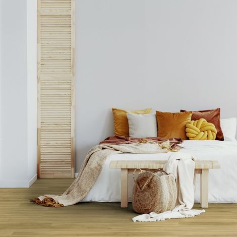 Gerflor – Lame de sol PVC clipsable effet bois lord honey – Dimensions 2.10 m² – Résistant à l'eau et aux chocs – Installation rapide par clipsage