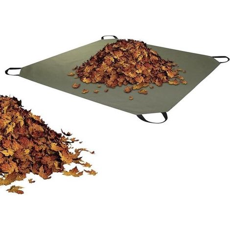 Faltbarer Laubsack Gartenabfallmatte Praktisch für die Gartenpflege Wasserdicht und robust 145 cm Durchmesser Grün (1/5)