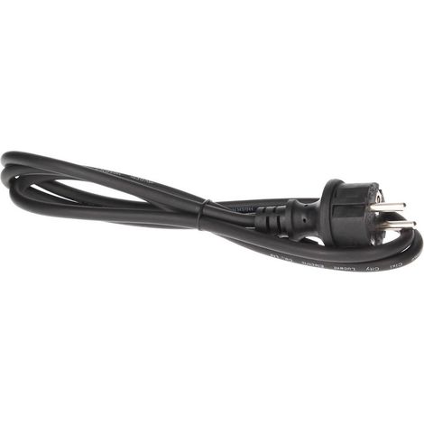 Cable PVC con clavija 3x1mm 1,5M Negro GSC 001100154 (1/3)