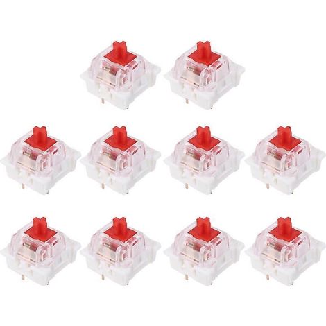 Lot de 10 pièces de rechange pour clavier mécanique Cherry MX Gateron (1/5)