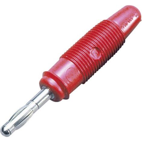 Fiche banane mâle Ø de la broche: 4 mm Hirschmann Test & Measurement LAS 30 972518101 rouge 1 pc(s) (1/4)