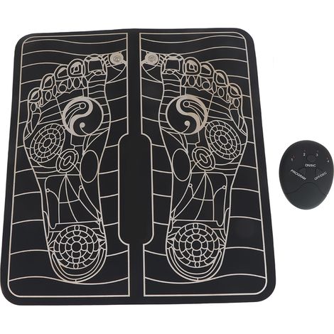 Tapis de Massage EMS pour Pieds - Soulagement Douleurs Musculaires et Fatigue - Appareil de Massage Pédestre (Alimenté par Piles) (1/5)
