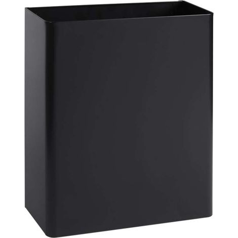 Sanela - Abfalleimer, Volumen 26,5 l, Edelstahl/schwarz SLZN 23V