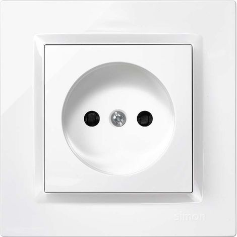 Enchufe bipolar simon s10 blanco (1/3)