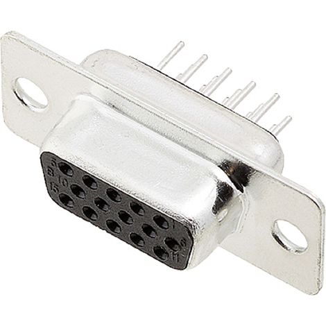 encitech HDD-15-FTBS 2103-0300-11 D-SUB Buchsenleiste 180 ° Polzahl: 15 Lötpins 1 St. Tray