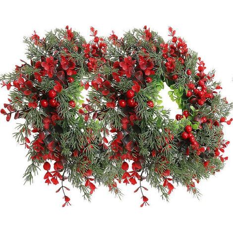 Hängende Weihnachtsbeerengirlande, Kranz zur Weihnachtsdekoration, 4 Stück (1/5)