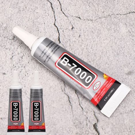 Colle B-7000 transparente 15 ml, 3 tubes à aiguilles pour réparation de bijoux DIY (1/3)