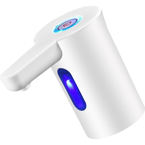 Fontaine à eau automatique pompe à capteur intelligent blanc pour bouteille, usage domestique camping bureau, efficace et pratique (1/5)