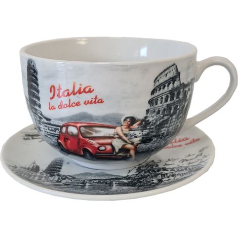 Set bol et sous-tasse Italia (1/2)
